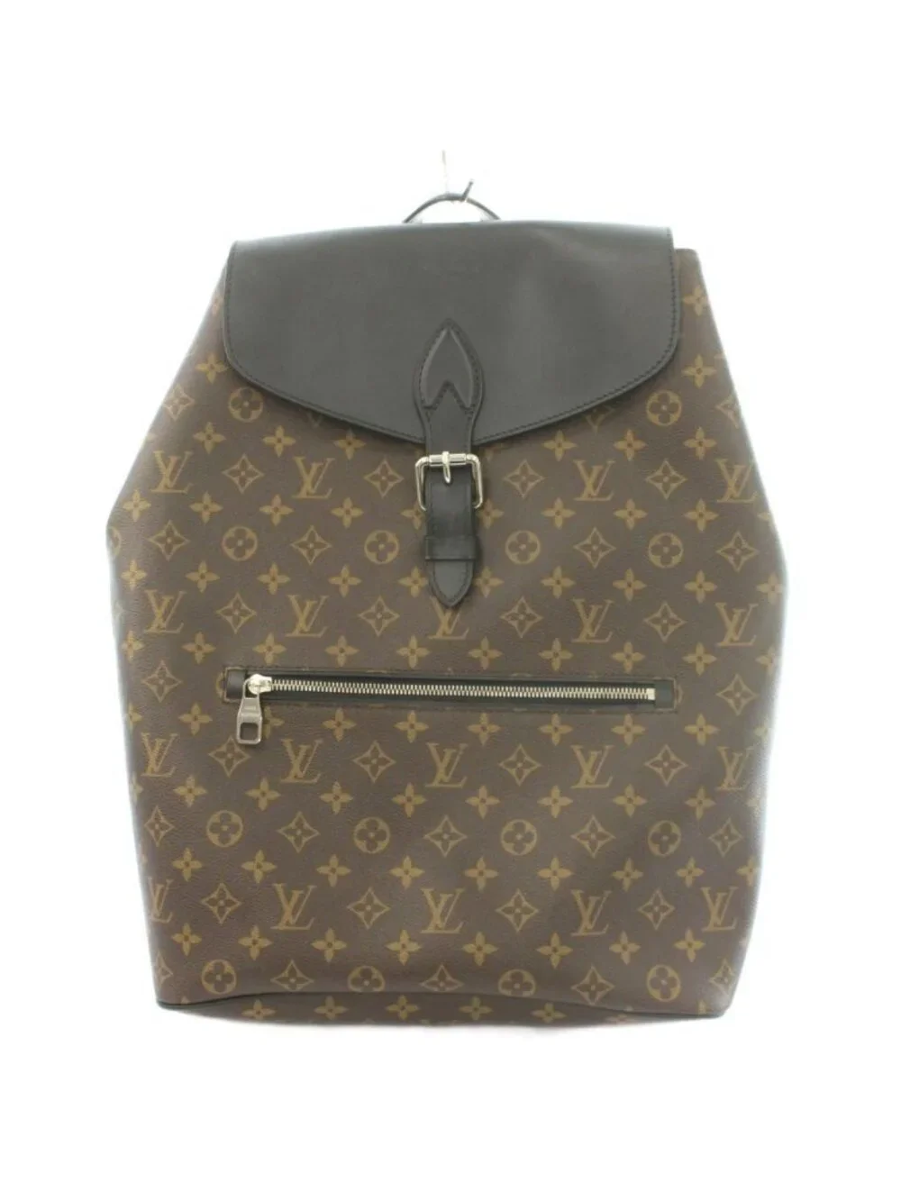 Louis Vuitton Monogram Macassar Parc Backpack Canvas Logo Contrast Brown Black